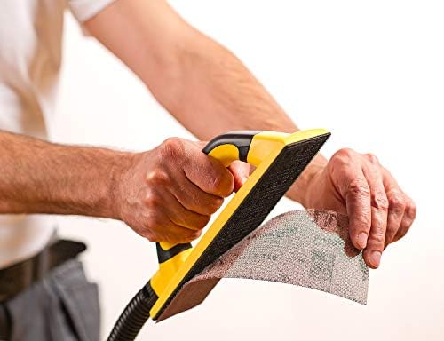 Mirka Handy Drywall Sanding Block Kit, 13 ft Hose, 5 Abranet Sheets, 3x9 In