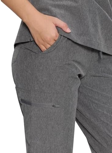 COZYFIT Scrubs for Women Set - Stretch V-Neck & Jogger Pant with 9 Pockets