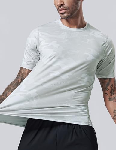 Liberty Imports 5 Pack Men's Active Quick Dry Crew Neck T Shirts