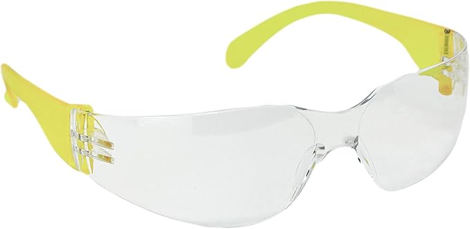 BISON LIFE Clear Safety Glasses – ANSI Z87.1 Scratch & Impact Resistant Wrap Around Eye Protection Goggles for Men & Women