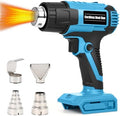 Cordless Heat Gun for Makita 18V Battery – 380W Portable Hot Air Gun for DIY Shrink Wrap, Vinyl Wrap & Crafting | Dual Temp 572°F/1022°F, 4 Nozzles, LED Light | Tool Only, Not Made by Makita
