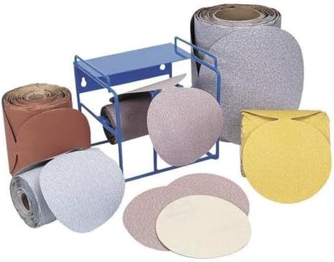 Norton A275 No-Fil Adalox Abrasive Disc, Paper Backing, Adhesive Backed, Aluminium Oxide, 5" Diameter, Grit P800 (Roll of 100)
