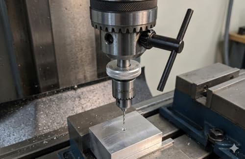 Buyohlic JT0 Micro Precision Drill Feed Quill – Sensitive Manual Feed Control, 0.3–4.0 mm Capacity, For Milling Machine & Lathe Drilling (Micro Drill Adaptor Quill)