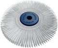 Dedeco Sunburst Radial Bristle Discs 4" x 1/2" Straight- White 120 Grit (Medium) - Aluminum Oxide (TS Series) for Polishing & Finishing 1/Unit