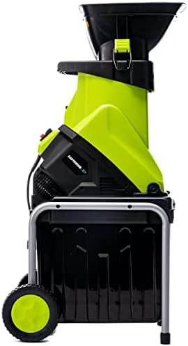 Earthwise GS70015 15-Amp Garden Corded Electric Chipper, Collection Bin