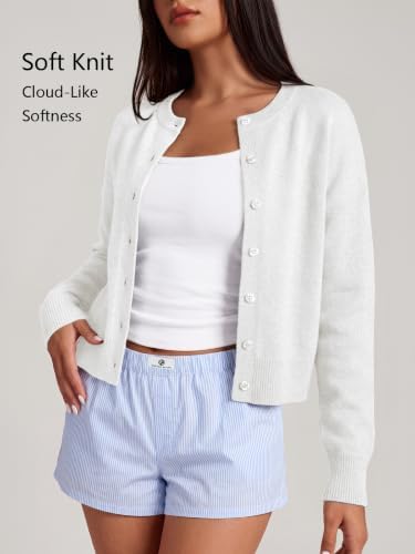 Trendy Queen Cropped Cardigan Sweaters for Women Fall Fashion Clothes 2026