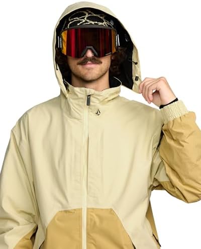 Volcom Men's Longo Signature GORE-TEX Snowboard Jacket – Waterproof Snow Jacket with Zip Tech