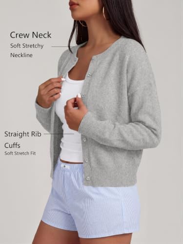 Trendy Queen Cropped Cardigan Sweaters for Women Fall Fashion Clothes 2026