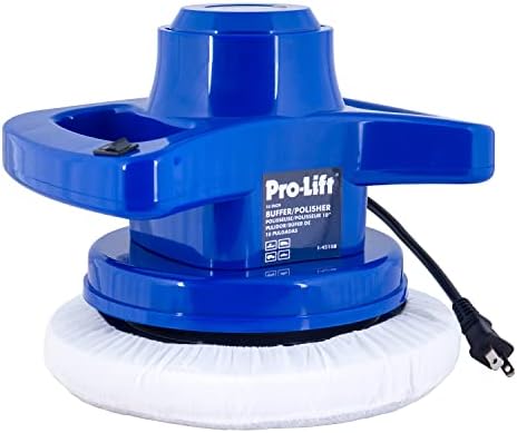 Pro-LifT 10-inch Buffer/Polisher - Powerful and User-Friendly Tool with 3200 RPM for Car Detailing,Blue