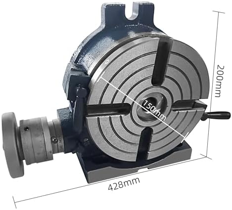 Rotary Table 6inch Horizontal Vertical Dividing Plates for Milling Machine Rotary Table Milling Vice Vise Machine Tools