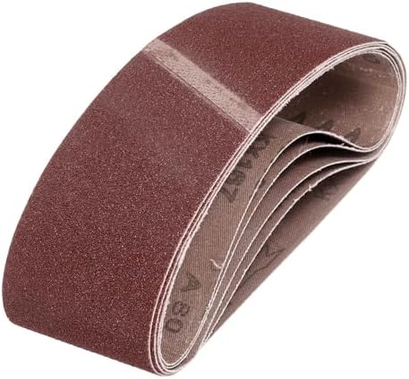 HARFINGTON 2-1/2 x 14 Inch Sanding Belts, 5 Pcs 80 Grits Aluminum Oxide Abrasive Belt Sander File Belt for Woodworking, Metal Polishing, Knife Sharpener