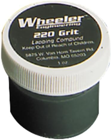 Wheeler 220 Grit Bore Lapping Compound, 1 oz Jar of Quality Abrasive Paste for Bore Lapping, Firearms, Gunsmithing