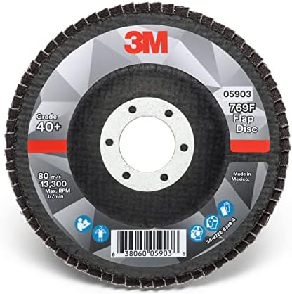 3M Flap Disc, 769F, 40+, T27, 4-1/2 in x 7/8 in