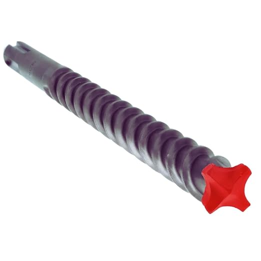 Diablo Rebar Demon SDS-Max 4-Cutter Full Carbide Head Hammer Drill Bit with Tri-Metal Fusion Welding - 3/4" Diameter, 29" Length, 24" Working Length - DMAMX1145