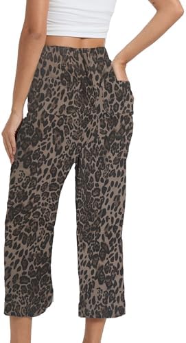 Wide Leg Jeans for Women Trendy High Waisted Flare Jeans Cropped Pants Stretchy Baggy