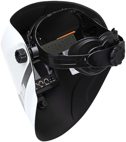 Eastwood L6700 Large View MIG TIG Auto Darkening Welding Helmet Matte White with LED Light