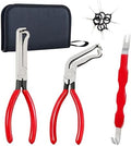 Electrical Disconnect Pliers for Cars: 2026 Upgraded Portable Dual Angled Automotive Connector Separator Tool Set with Bag for Car Terminal and Wiring Harness Removal in Tight Engine Space