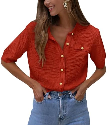 PRETTYGARDEN Women's Summer Casual Button Down Shirts