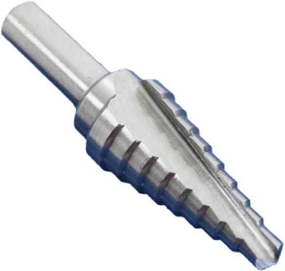 TEMO M35 Cobalt Double Straight Flute Step Drill Unibit, 9 Size 1/4 Inch To 3/4 Inch, 3/8 Inch Shank