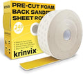 Pre-Cut Foam Back Sanding Sheets Roll, 4.5" x 27 Yards - 200 Perforated Sheets, 240 Grit Flexible Hand Sanding Paper for Wood, Metal, Auto Body, Paint, Curved Surface