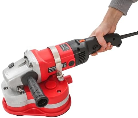 2.8KW Handheld Electric Polisher,6 Inch Buffer Polishing Machine w/ 6 Diamond Discs and 6 Variable Speed 600-3000 RPM Adjustable for Concrete Stone Cement Brick Walls Sanding and Polishing
