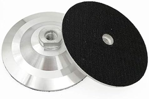 SHDIATOOL 5 Inch Aluminum Backer Pad 5/8-11 Thread for Diamond Pads 2PCS