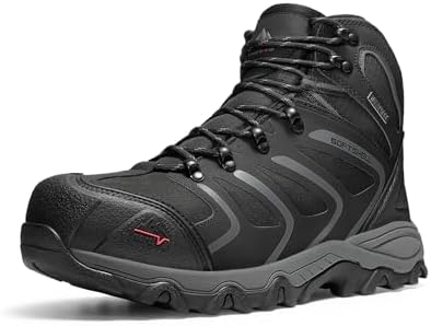 NORTIV 8 Waterproof Steel Toe Work Boots for Men