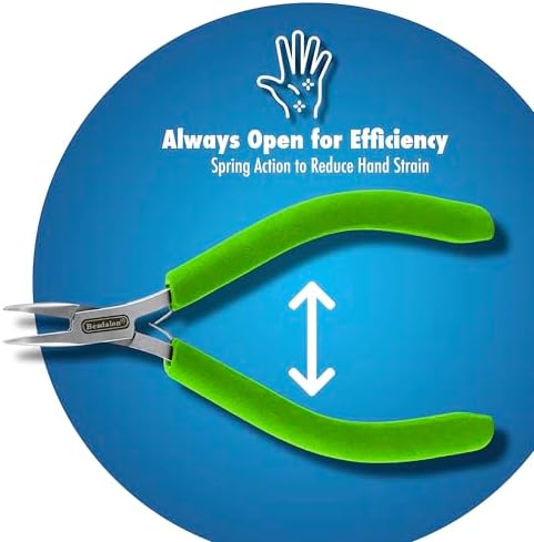 Beadalon Designer Series Slim Pliers - Flat Nose, Lime Green