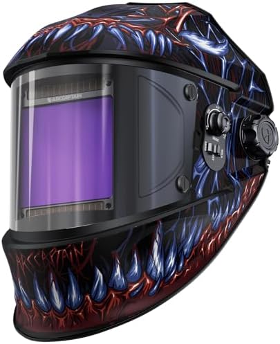 ARCCAPTAIN Welding Helmet, 3.94"×3.66" Auto Darkening Welding Hood