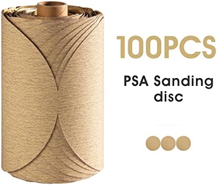 100 PCS 6 inch PSA Sanding Discs 180 Grit Self Adhesive Sandpaper