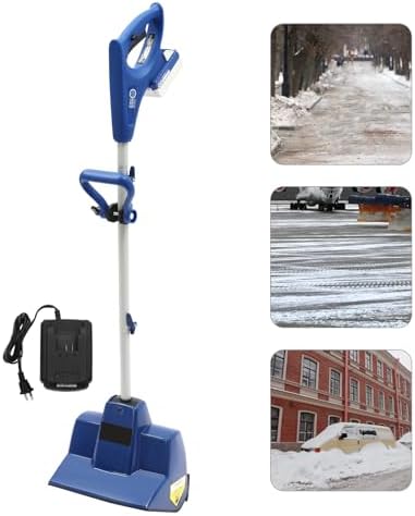 Snow Thrower, Electric Cordless Snow Shovel, DC 24V Snow Blower with Handle, Easy Snow Removal Tool for Driveways, Sidewalks, Patios and Decks