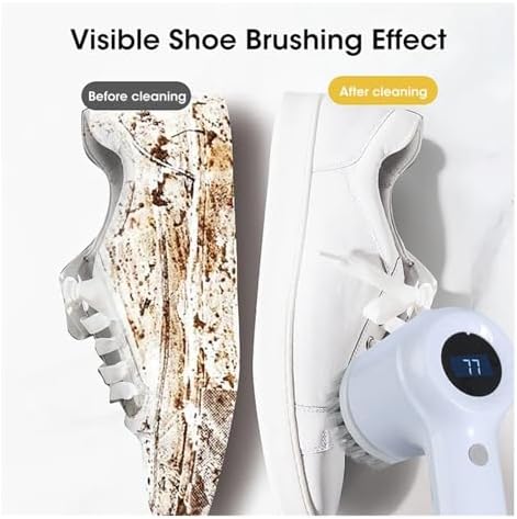 Electric Spin Scrubber, Cordless Cleaning Brush with 5 Heads