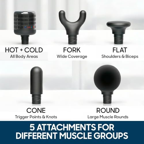 Sharper Image Powerboost Move Heat & Cold Mini Percussion Massage Gun