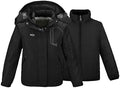 wantdo Girls' 3-in-1 Ski Jacket Windproof Winter Coat Hooded Raincoat