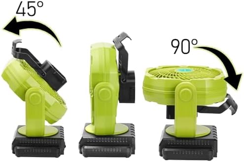 Cordless Oscillating Fan Compatible with Ryobi 18V ONE+ Battery (Tool Only)