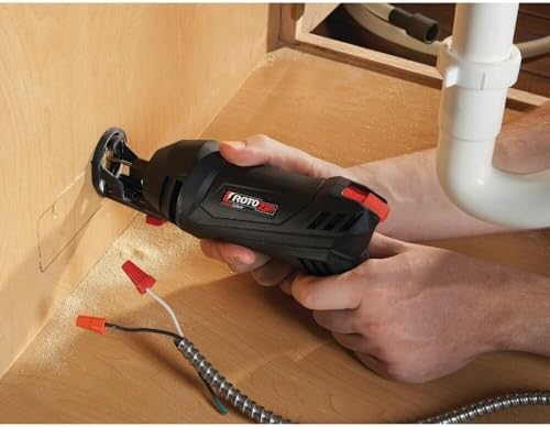 Rotozip SS355-10 5.5 Amp High Performance Spiral Saw Tool Kit with (3) Collects and (2) Bits, Compact & Lightweight - Ideal for Plunge Cuts, Freehand Cuts, and Cut-Outs