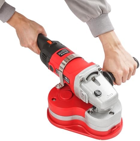 2.8KW Handheld Electric Polisher,6 Inch Buffer Polishing Machine w/ 6 Diamond Discs and 6 Variable Speed 600-3000 RPM Adjustable for Concrete Stone Cement Brick Walls Sanding and Polishing