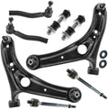 TRQ Front Steering & Suspension Kit Control Arm with Ball Joint Sway Bar