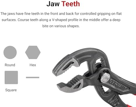 TEKTON Push Button Adjustable Pliers Set, 2-Piece | PLR90001