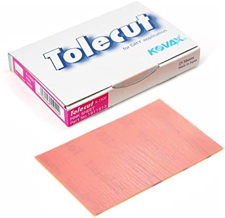 Tolecut PSA Full Sanding Sheets, Pink K-1500, 191-1513, 25 Sheets