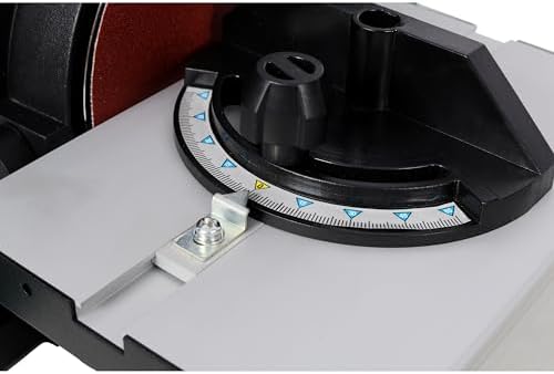 4x36 Inch Belt and Disc Sander Benchtop - 6" Sanding Station with Adjustable Angle, Bench Sander for Woodworking, Benchtop Belt Sander with Quick Tension Release