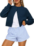 Trendy Queen Cropped Cardigan Sweaters for Women Fall Fashion Clothes 2026
