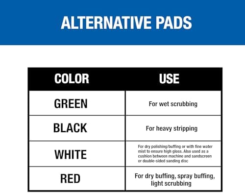 Mercer Industries 4201GR Floor Maintenance Pads, 12" x 18", Green (5 pack)