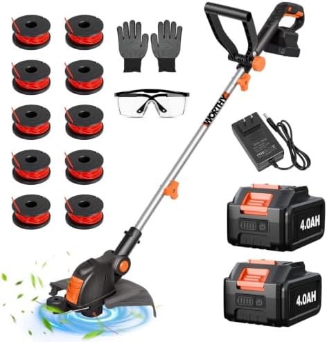Electric Weed Wacker Eater Cordless Battery Powered String Trimmer Whacker