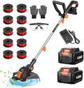 Electric Weed Wacker Eater Cordless Battery Powered String Trimmer Whacker