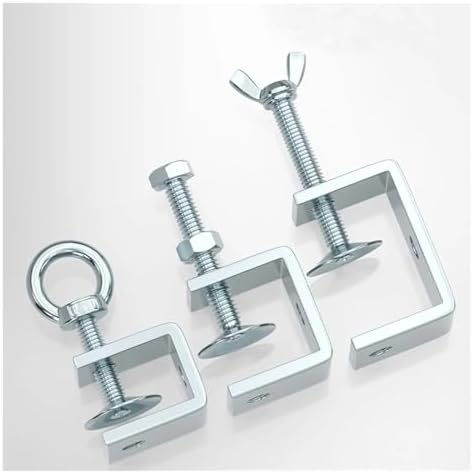 1PCS Galvanized Carbon Steel Tiger Clamp Multiple Shapes Open Height 20-130MM Thickened Material Fixed Fixture Clamping Device(130MM,Hexagonal)