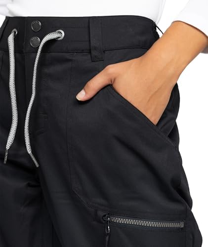 Roxy Women's Nadia Ski Pant – 10K Waterproof, Insulated, PFAS-Free, Adjustable Waist & Snow Gaiters