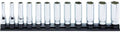 Ko-ken RS3300MZ/12 3/8 Sq. Dr. 12 Pc Z-Series Socket Set 7-19mm | Z-Series 12-piece 6-point metric socket set covering 7mm to 19mm with 300mm storage rail.
