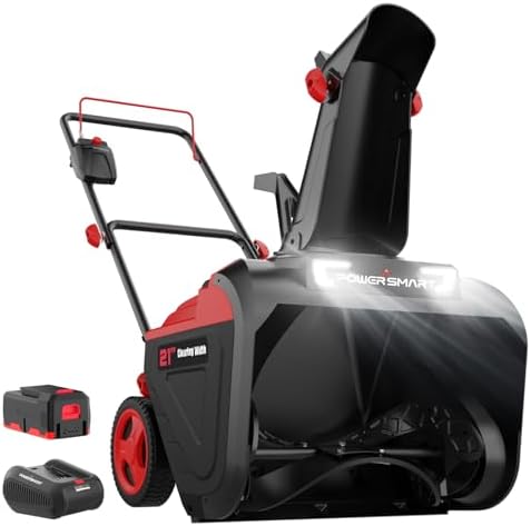 PowerSmart 40V MAX Cordless Snow Blower 21-Inch with 4.0Ah Battery and Charger (HB2421A)