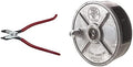 Klein Tools D201-7CSTA Linesman Pliers, Side Cutters with Spring Loaded Action & 27400 Tiewire Reel, Lightweight Aluminum, Left Handed and Right Handed with Rewind Knob